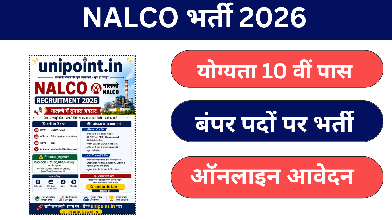 Nalco Recruitment 2026