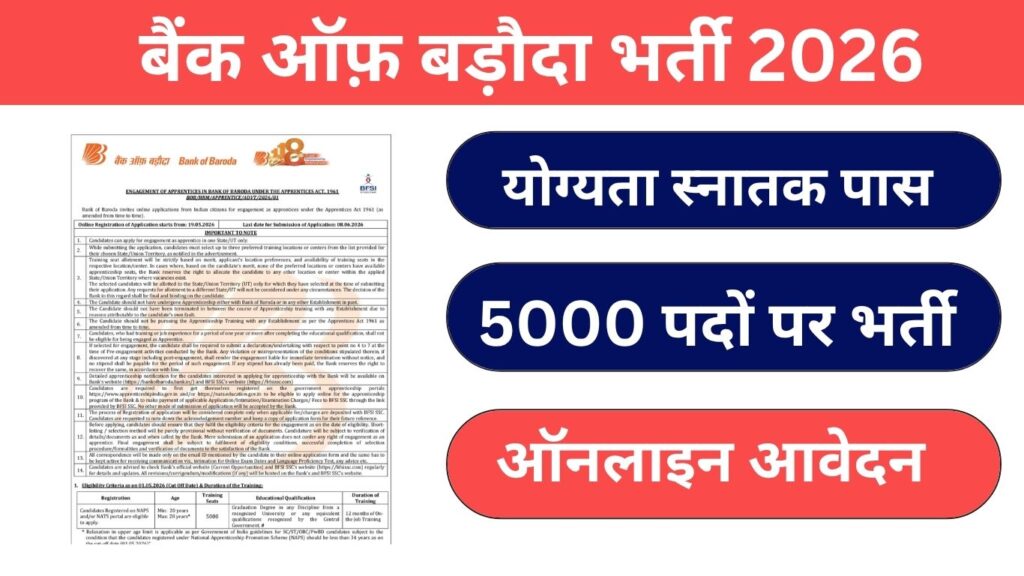 bank of baroda vacancy 2026