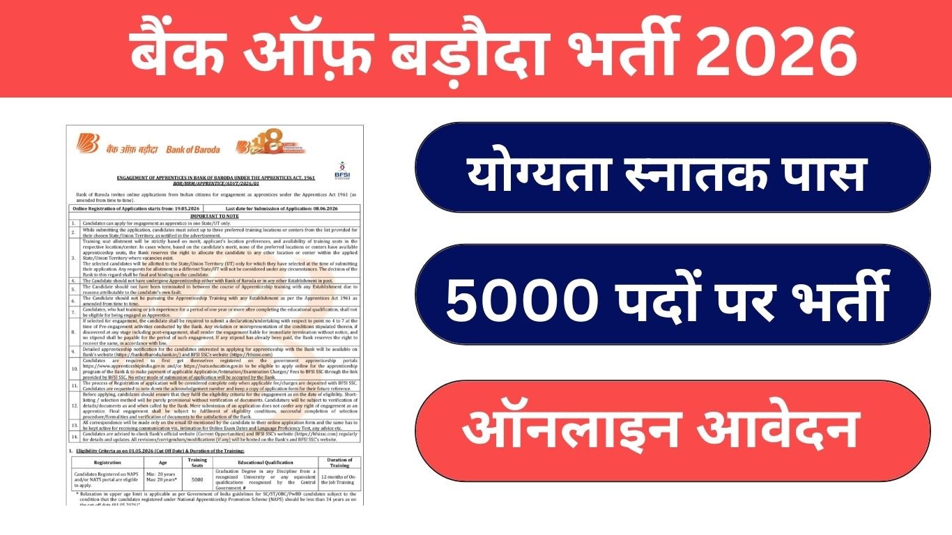 bank of baroda vacancy 2026