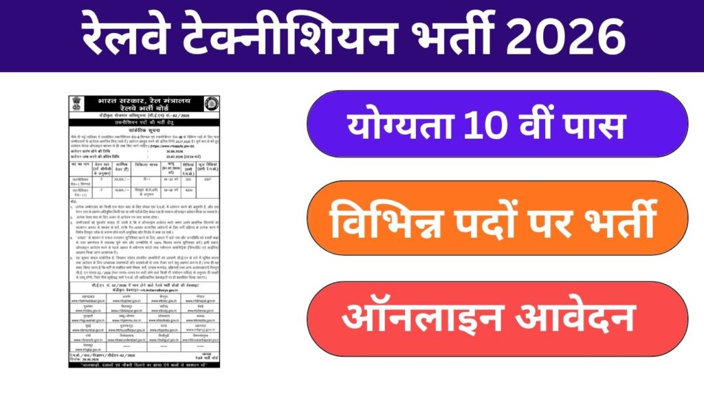 Railway Technician June 2026 Bharti