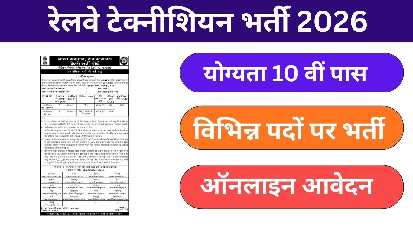 Railway Technician June 2026 Bharti